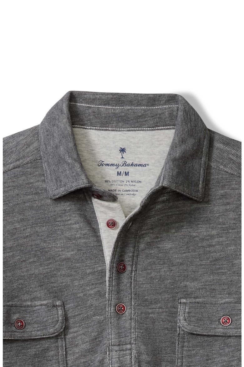 Penn Cove Long Sleeve Polo, Alternate, color, CHARCOAL HEATHER