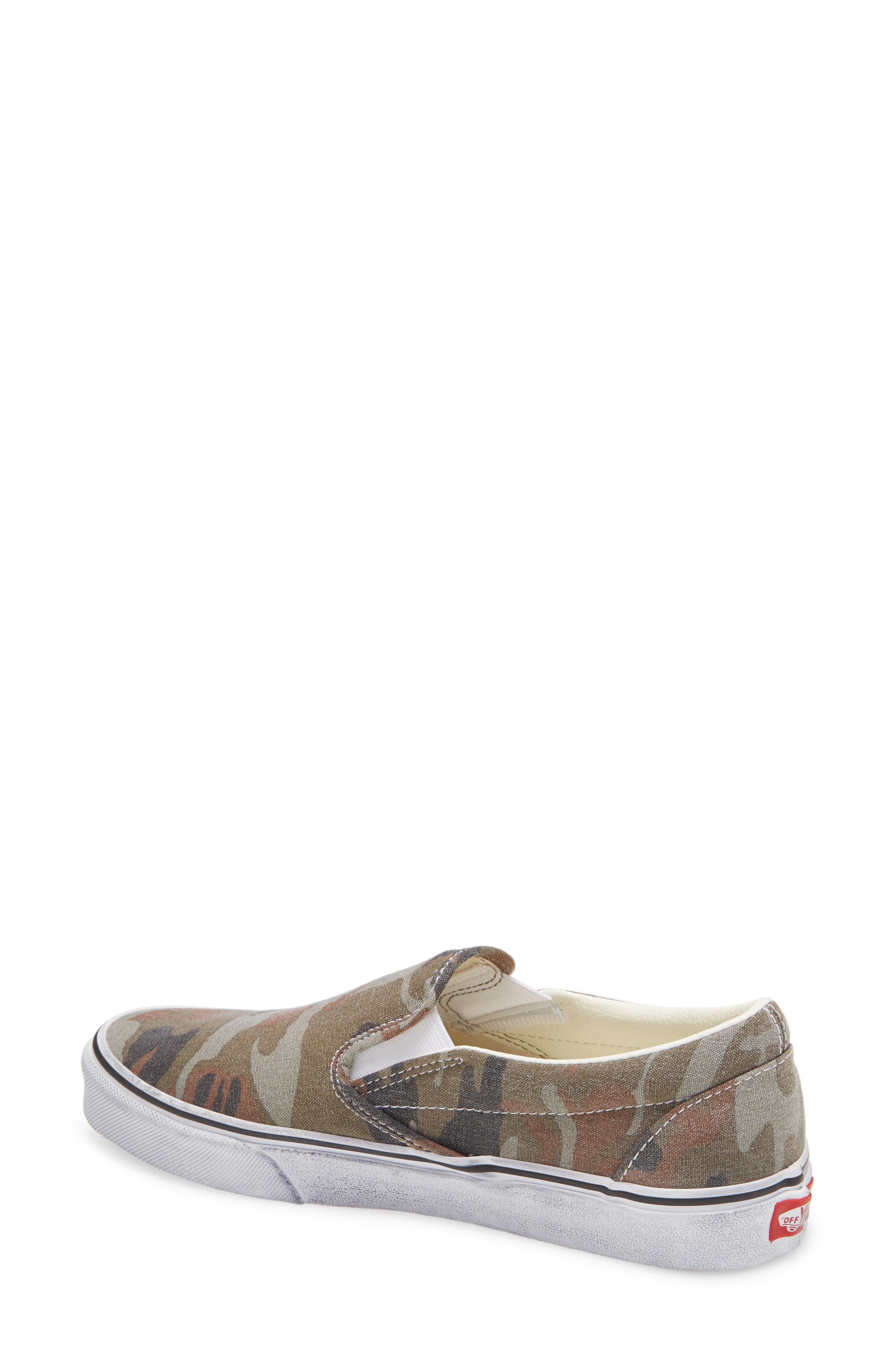 Classic Slip-On Sneaker, Alternate, color, CAMO/ TRUE WHITE