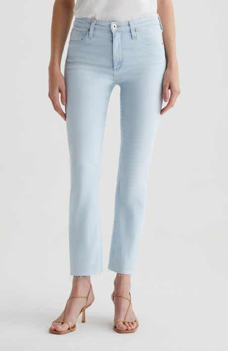 AG Farrah Raw Hem Crop Bootcut Jeans