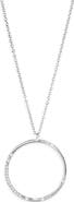 NORDSTROM RACK Cluster CZ Circle Pendant Necklace