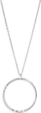 NORDSTROM RACK Cluster CZ Circle Pendant Necklace