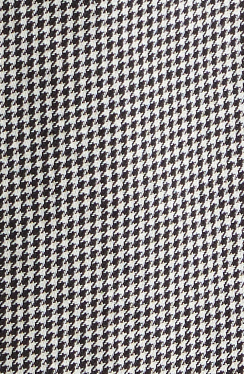 R13 Jumbo Tailored Shorts, Alternate, color, Black And White Houndstooth