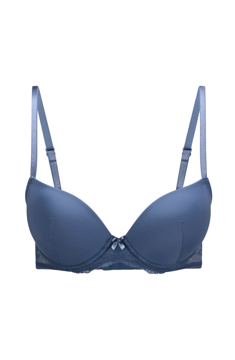 Adore Me Jennakate Push Up Demi Bra, Alternate, color, Dark Blue