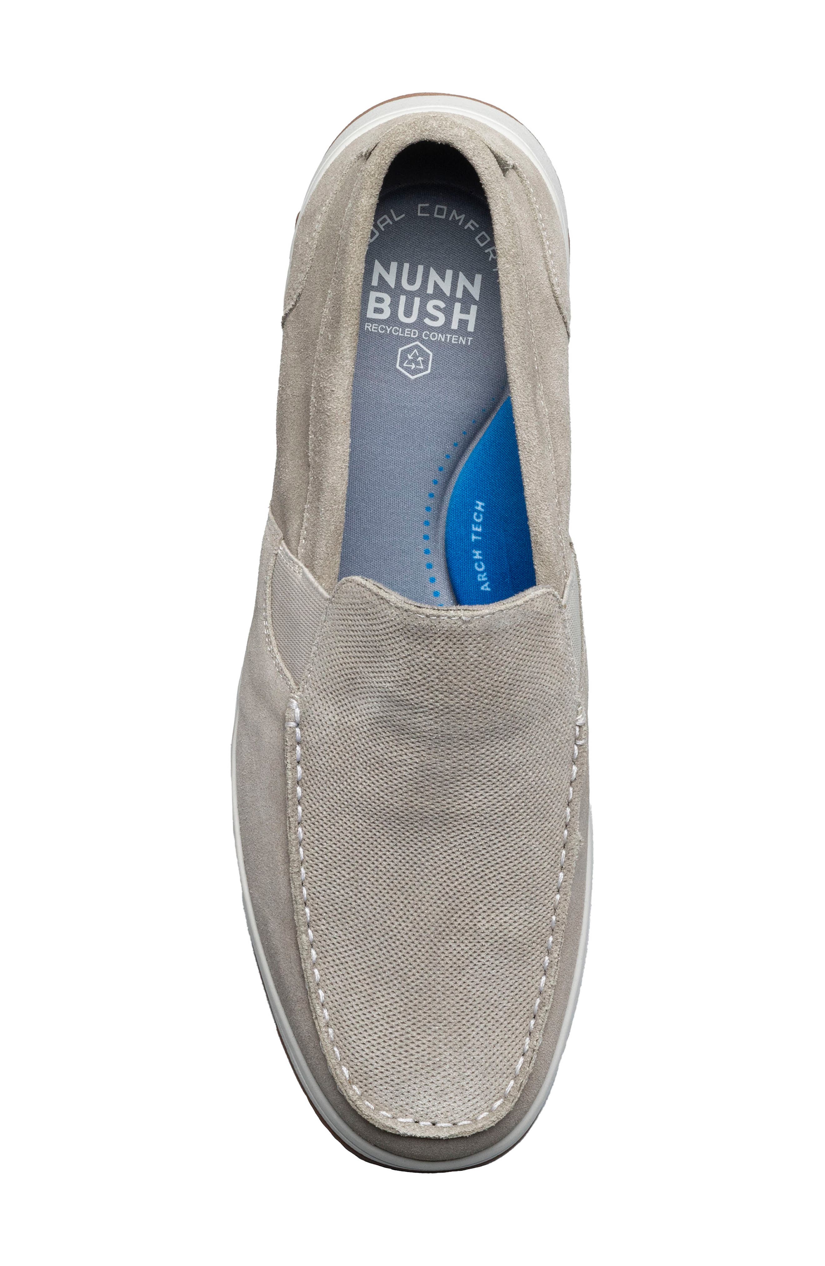 NUNN BUSH Luca Moc Toe Loafer, Alternate, color, Gray