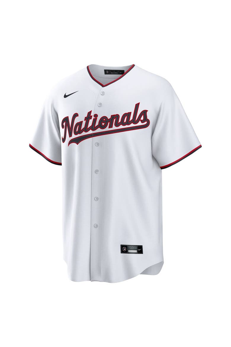 Men's Nike James Wood White Washington Nationals Home Replica 2.0 Player Jersey, Alternate, color, White