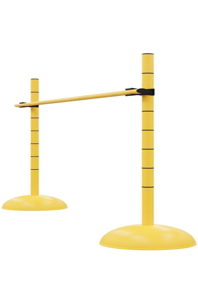 Power Systems Adjustable Plyo Hurdles Set of 4 - Training Hurdles for Agility & Speed, Yellow, Alternate, color, Black