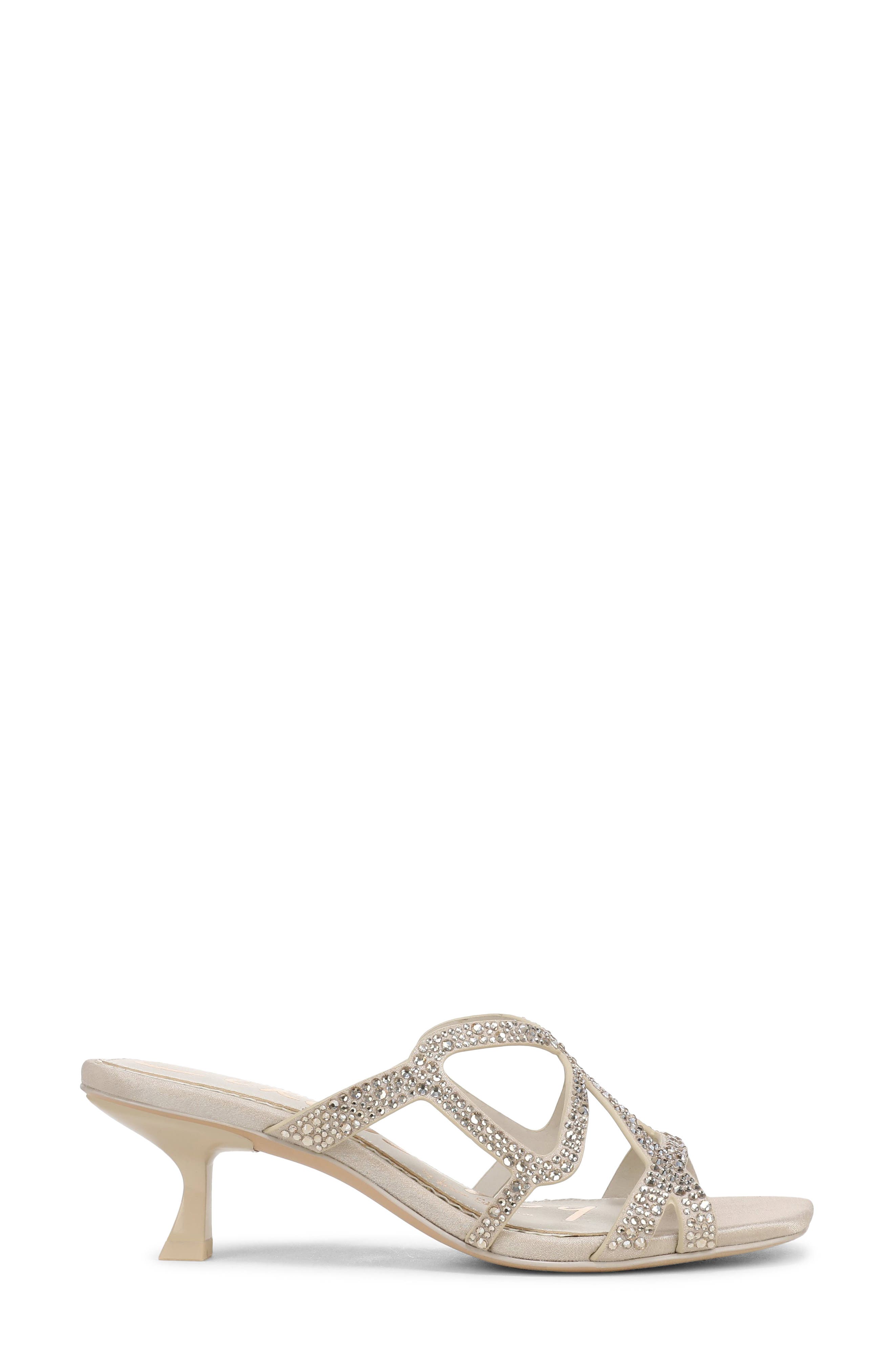 Justine Kitten Heel Sandal, Alternate, color, SEA SHELL