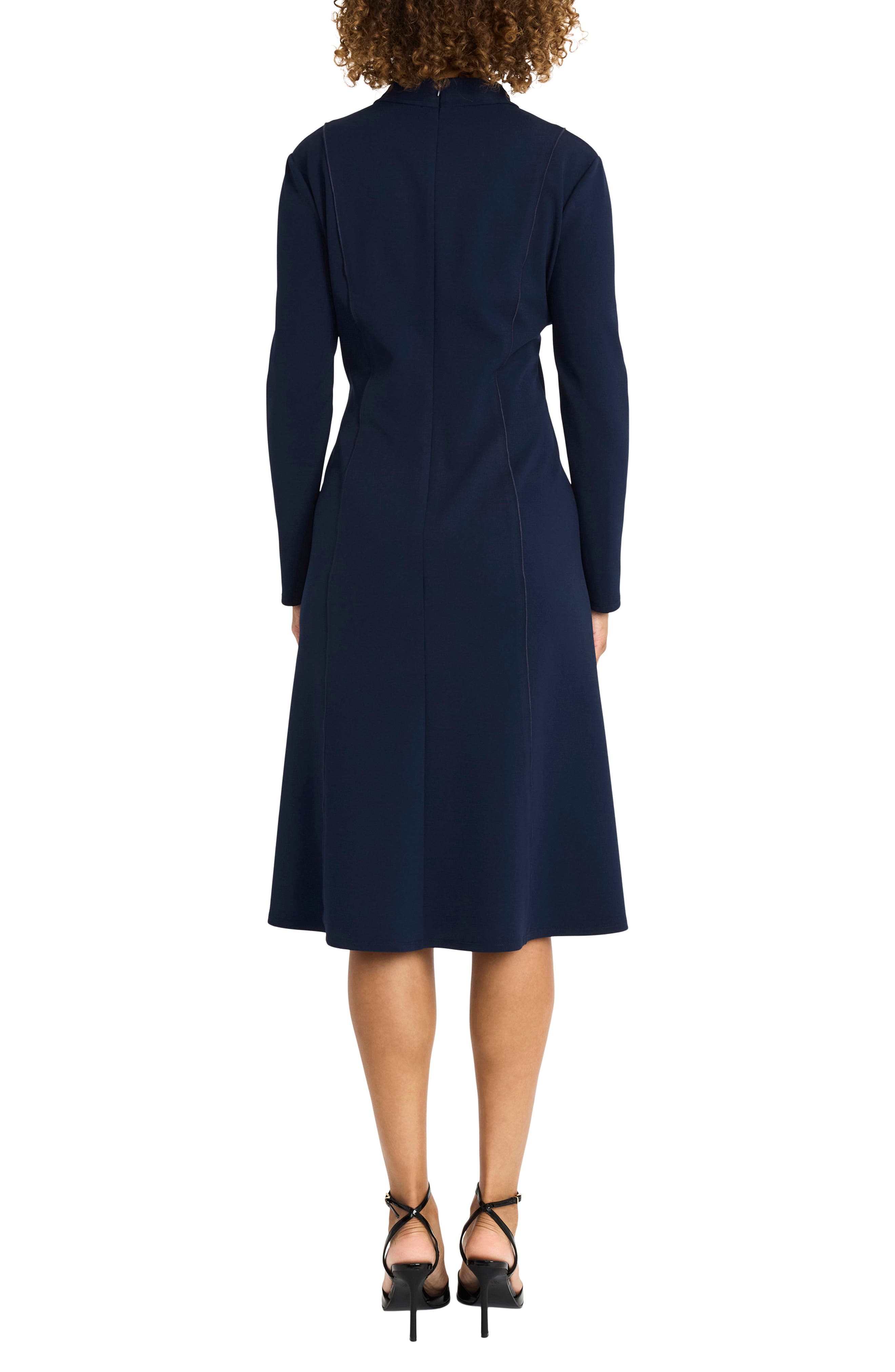 V-Neck Midi Dress