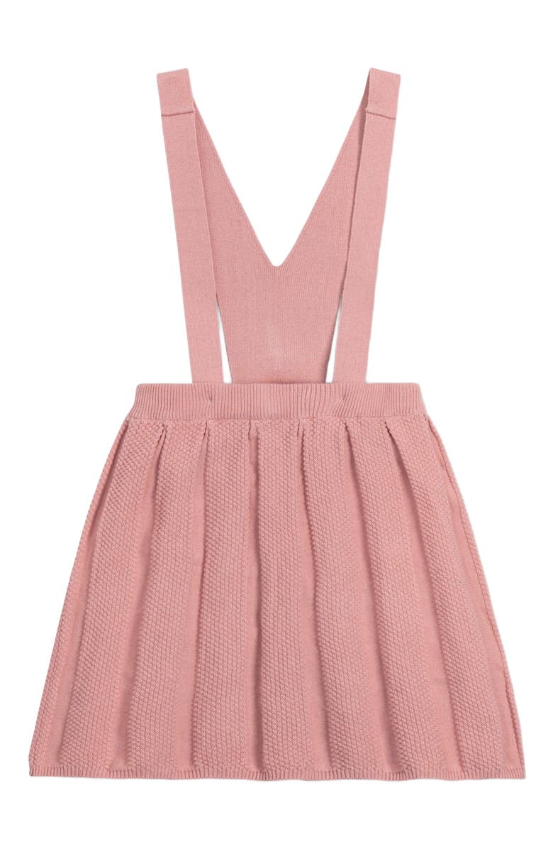 Hope & Henry Baby Girls' Pleated Sweater Skirtall, Infant, Main, color, Rose