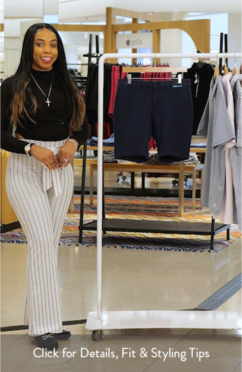 Galaxy 8.5-Inch Bermuda Flat Front Stretch Twill Shorts, sales video thumbnail