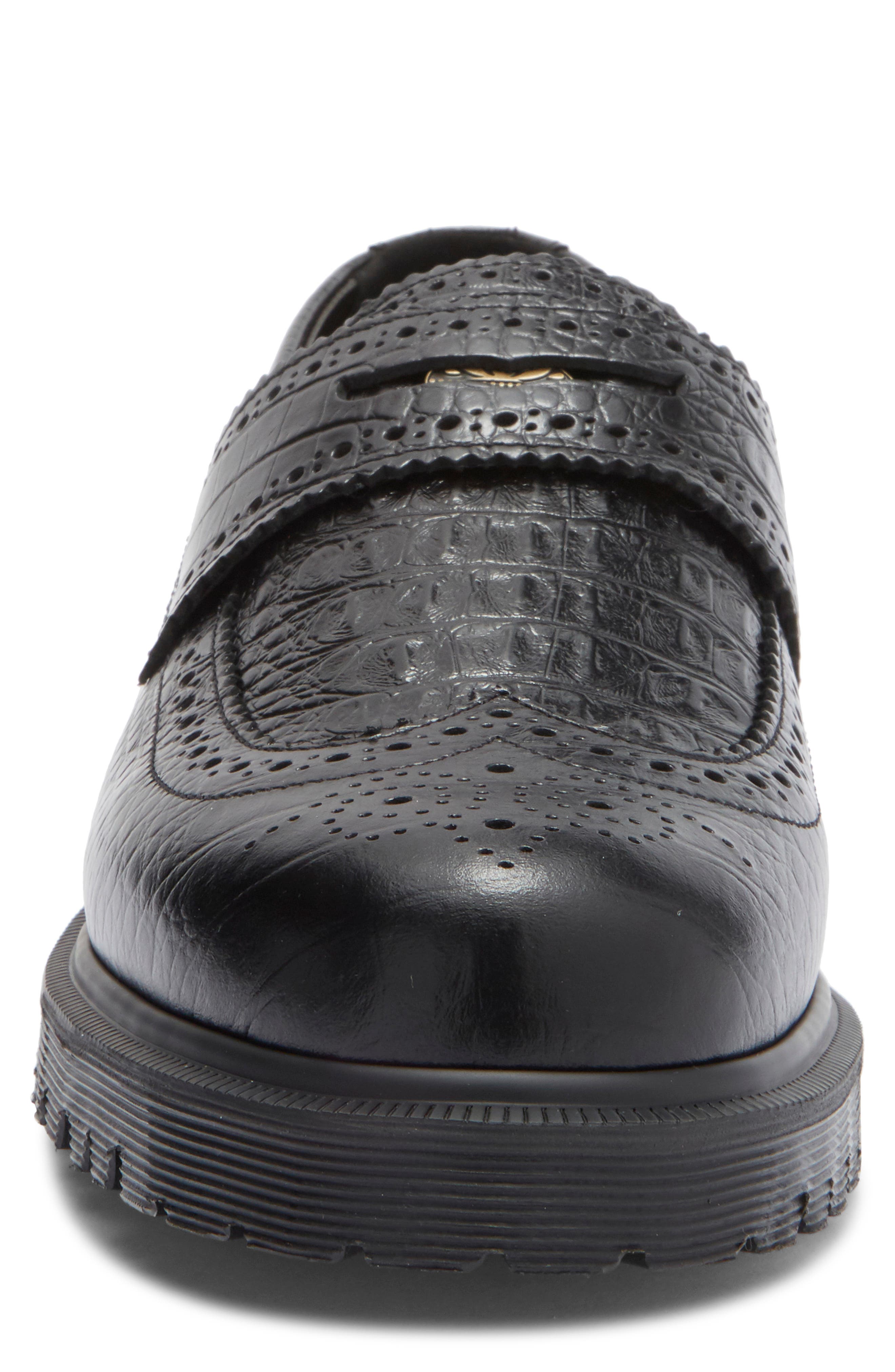 Dr. Martens Penton Brogue Penny Loafer, Alternate, color, Black