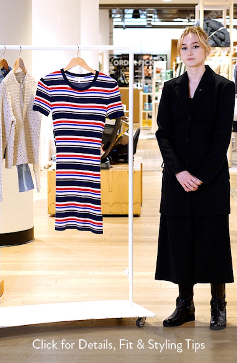 Stripe Rib Minidress, sales video thumbnail