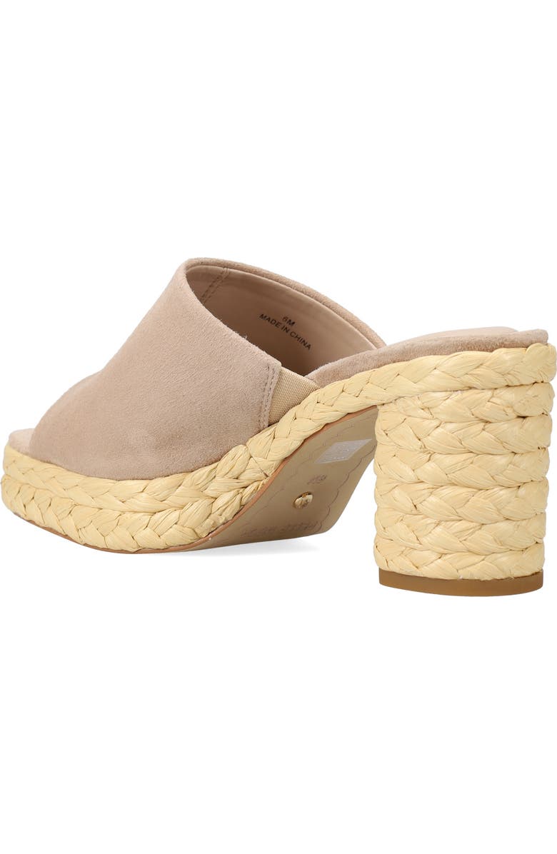Pelle Moda Capree Espadrille Platform Slide Sandal, Alternate, color, Latte