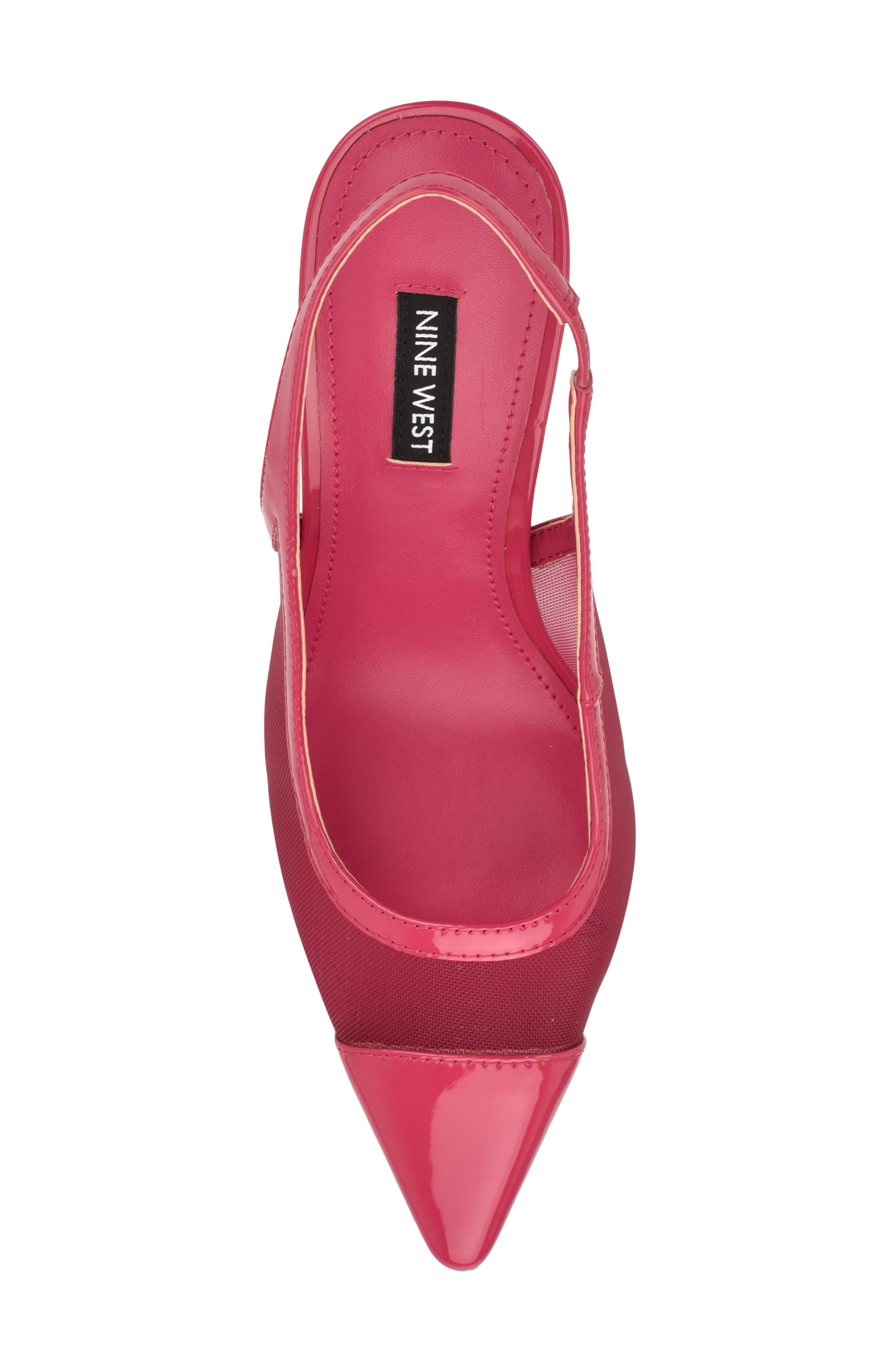 Jermain Slingback Pointed Toe Pump, Alternate, color, MEDIUM PINK