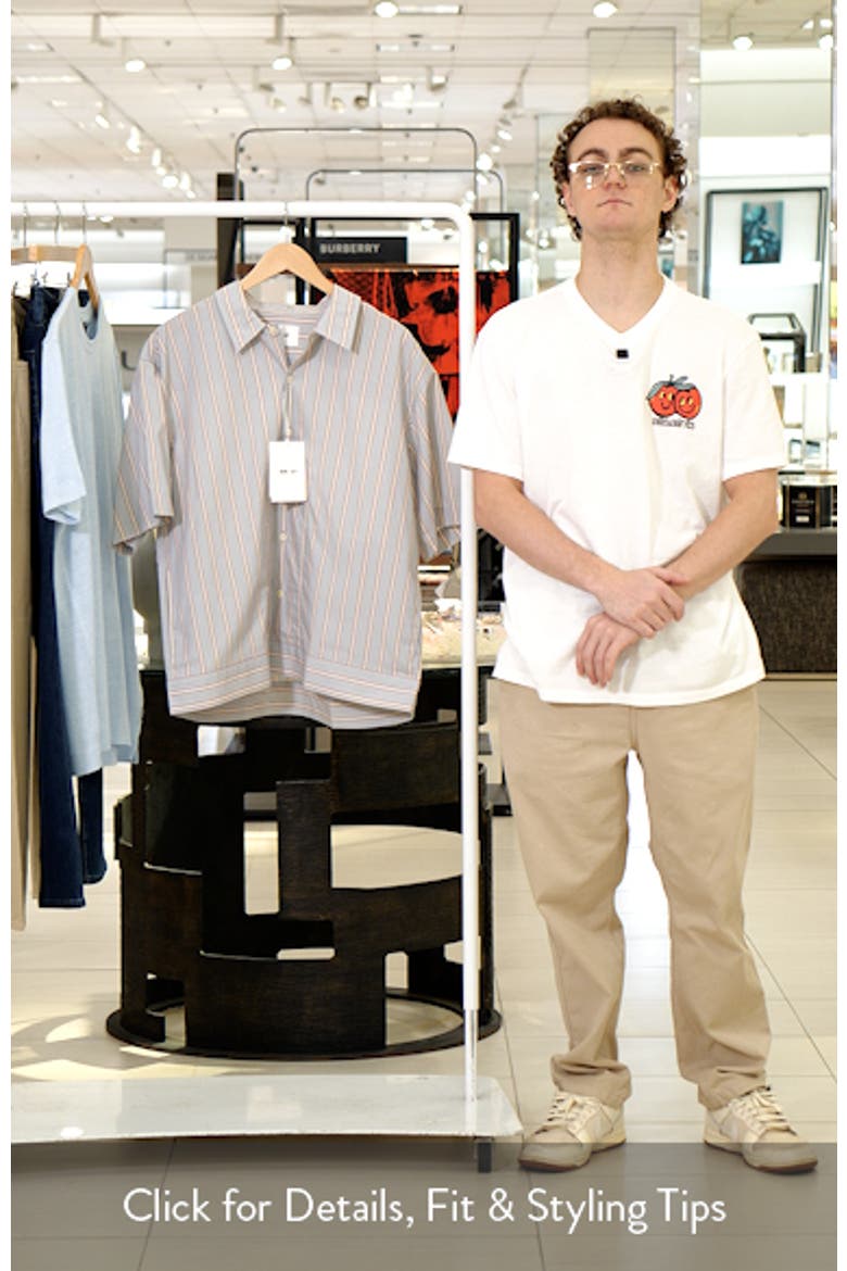 Reed 5322 Stripe Short Sleeve Pima Cotton Poplin Button-Up Shirt video