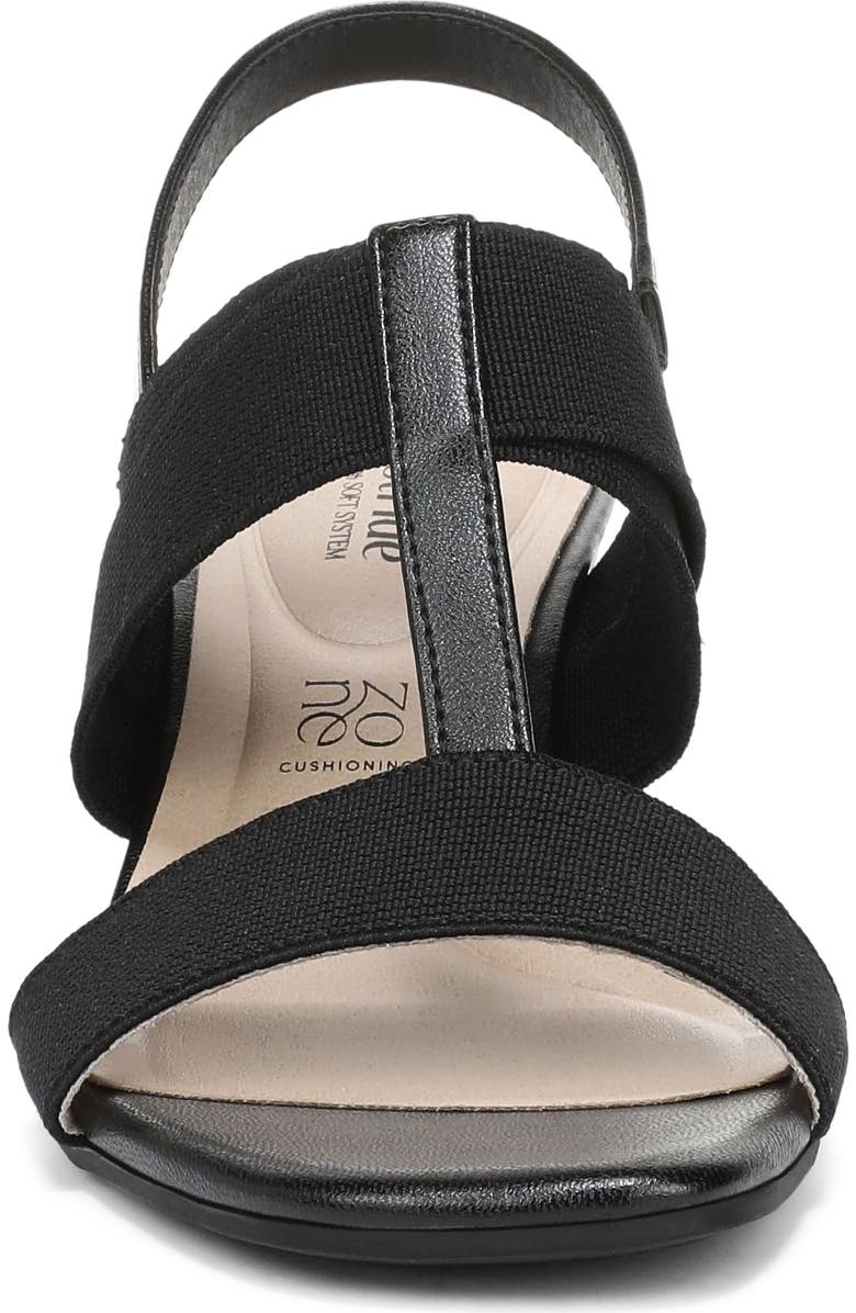 LifeStride Sweet Slingback Wedge Sandal, Alternate, color, Black