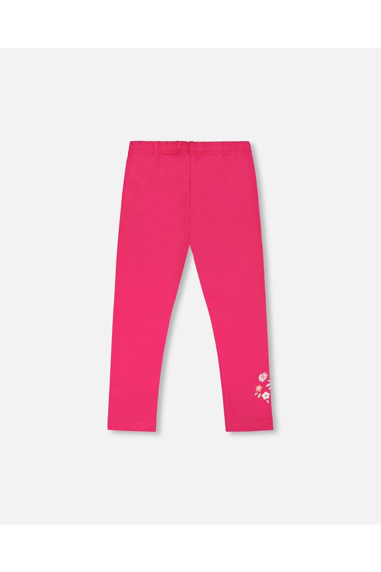 Organic Cotton Jersey Slim Fit Floral Legging, Alternate, color, Pink