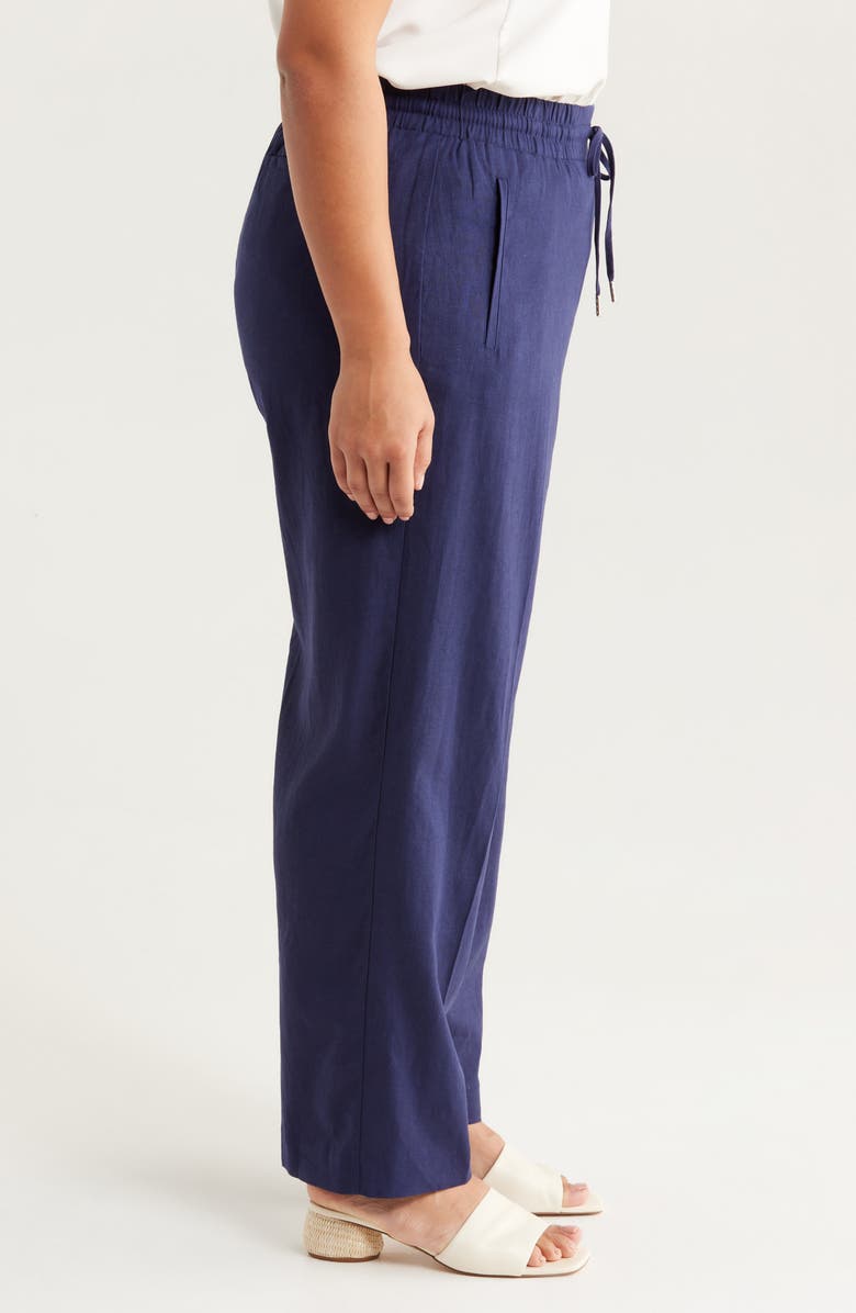 Jones New York Wide Leg Linen Blend Pants, Alternate, color,