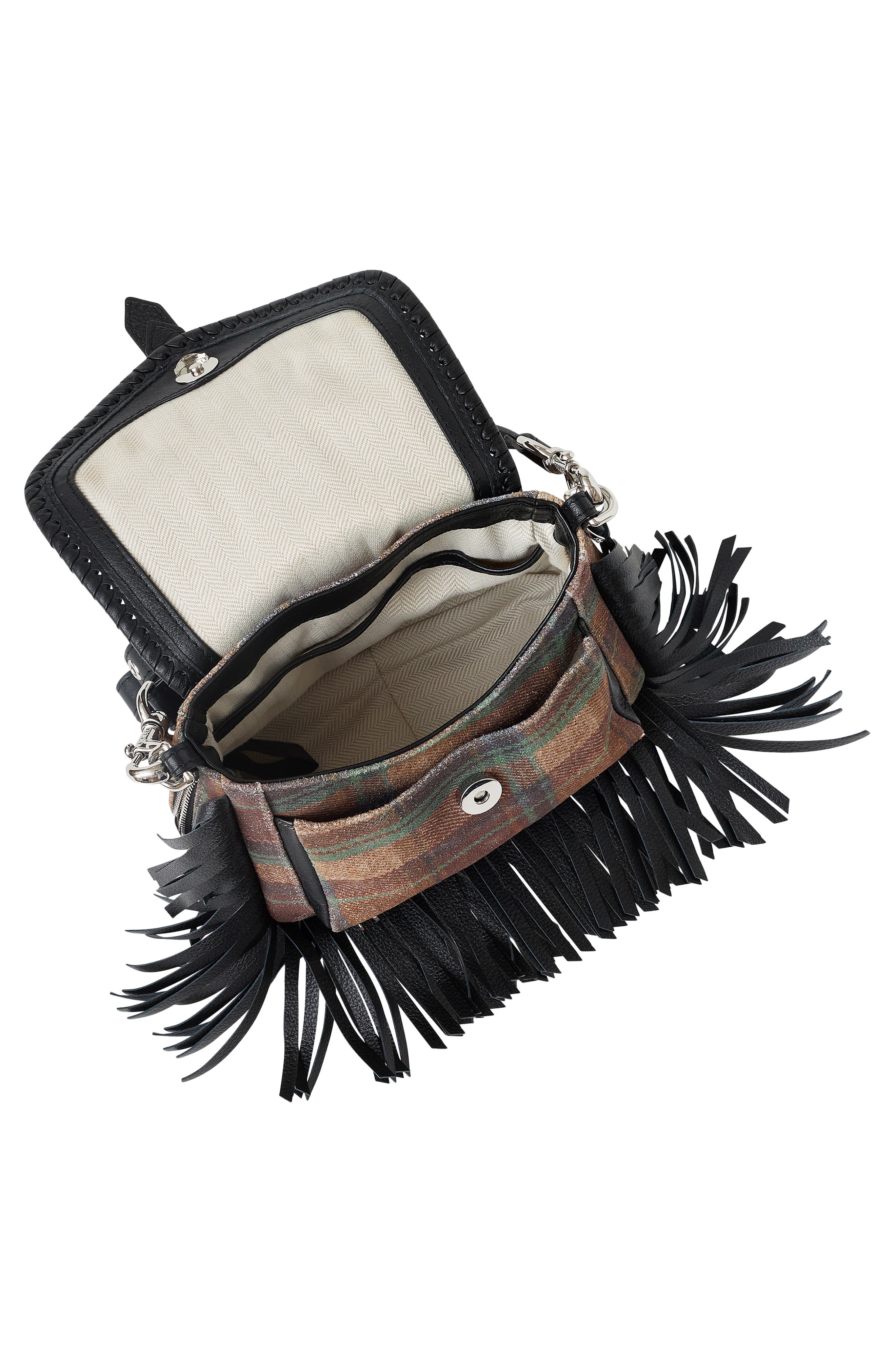 All For Love Mini Leather Crossbody, Alternate, color, MOTO PLAID