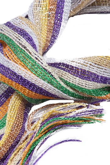 Stripe Shimmer Scarf