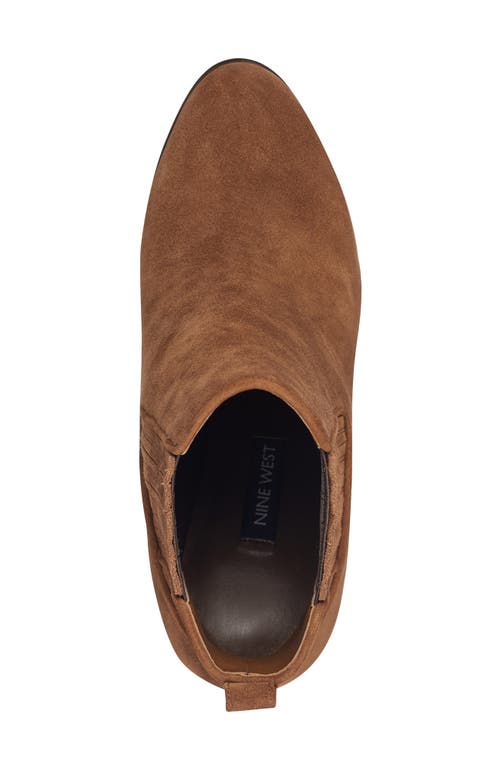 Nine West Crimson Chelsea Bootie In Brown