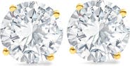 Bliss Diamond 6.85CT Round Diamond Studs 14k Gold Lab Grown Screw Back Earrings