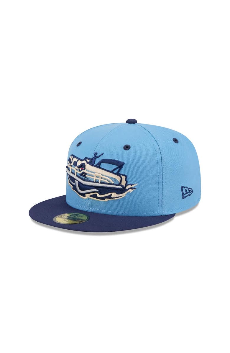 New Era Men's New Era  Light Blue Great Lakes Loons Theme Nights 59FIFTY Fitted Hat, Main, color, 