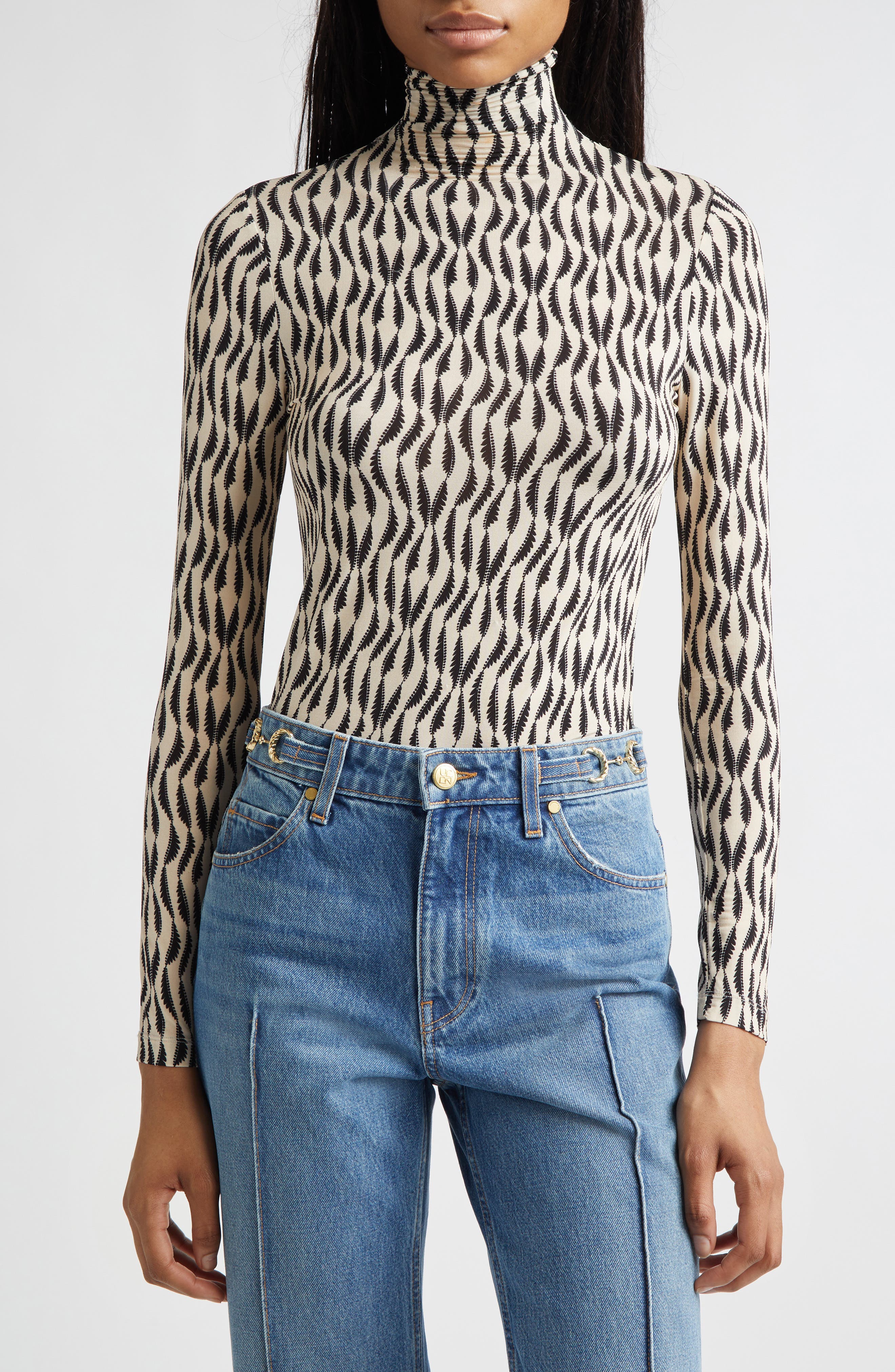 Aurelia Funnel Neck Jersey Top