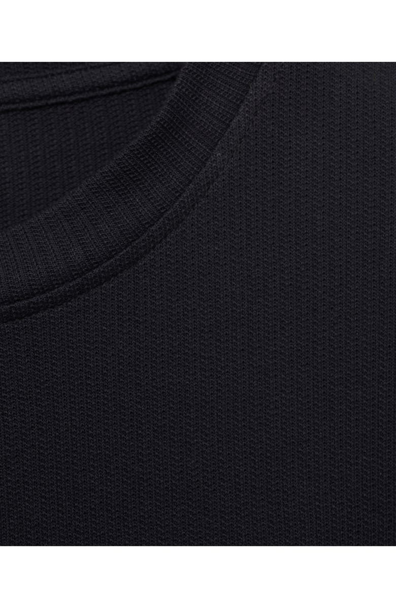 MANGO Solid Cotton T-Shirt, Alternate, color, Navy