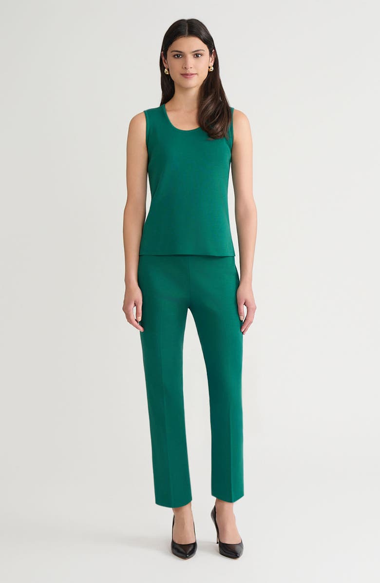 Ming Wang Scoop Neck Tank, Alternate, color, Everest