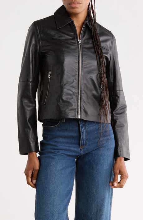 Cass Leather Moto Jacket