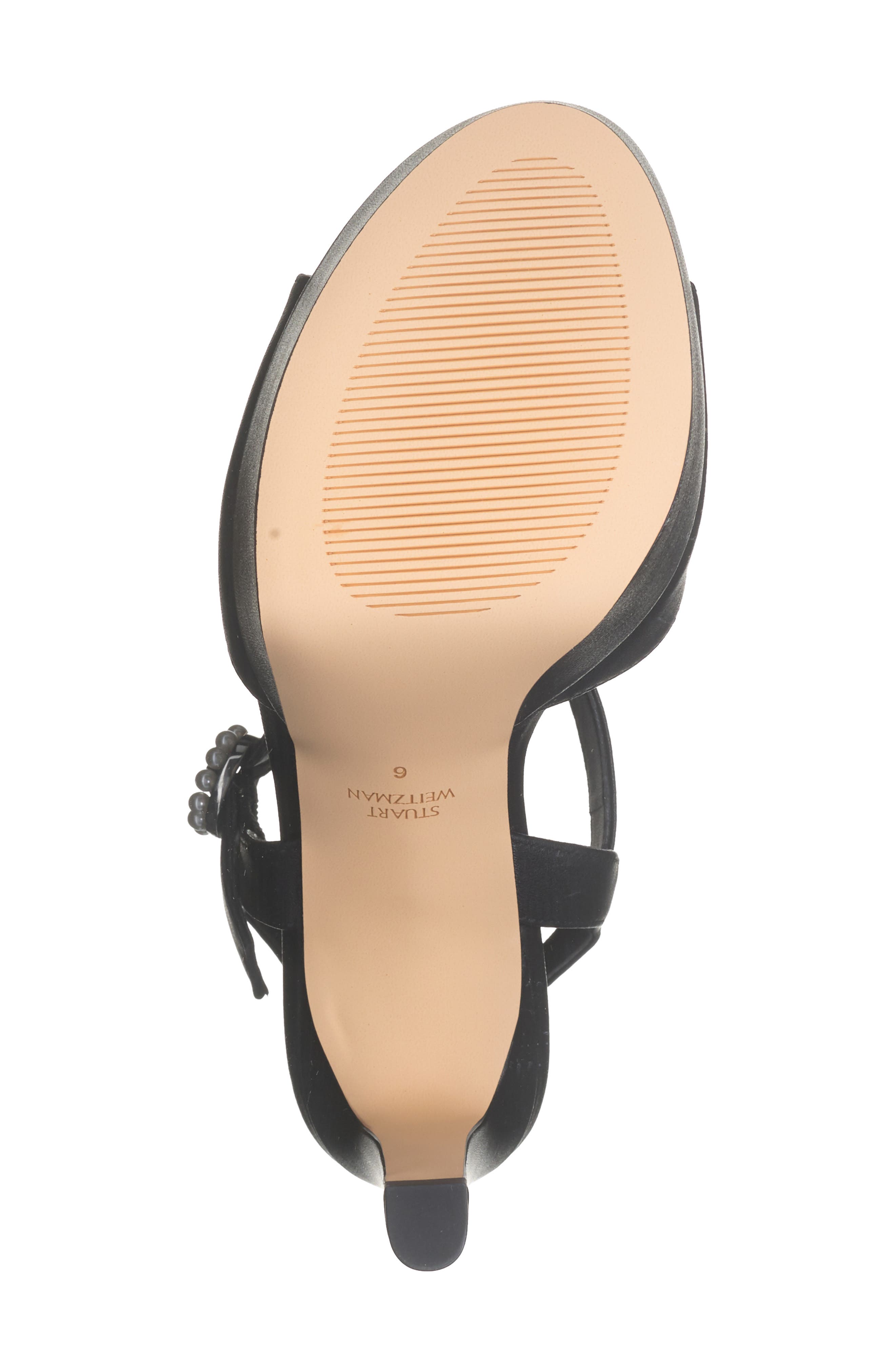 Stuart Weitzman Piper 110 Platform Sandal, Alternate, color, Black