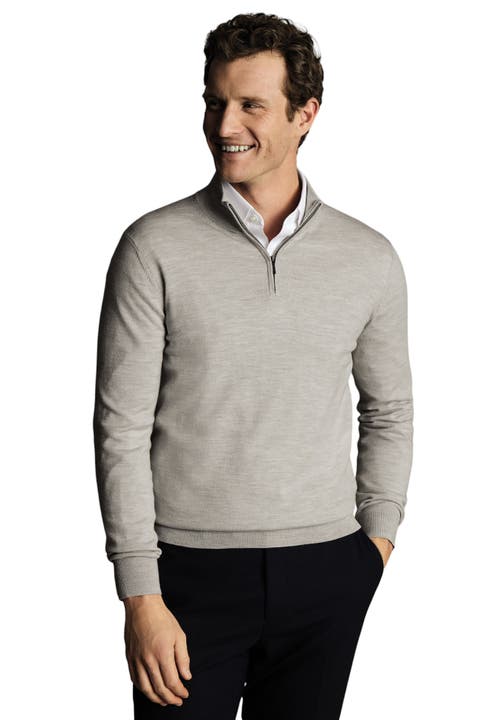 Pure Merino Zip Neck Sweater