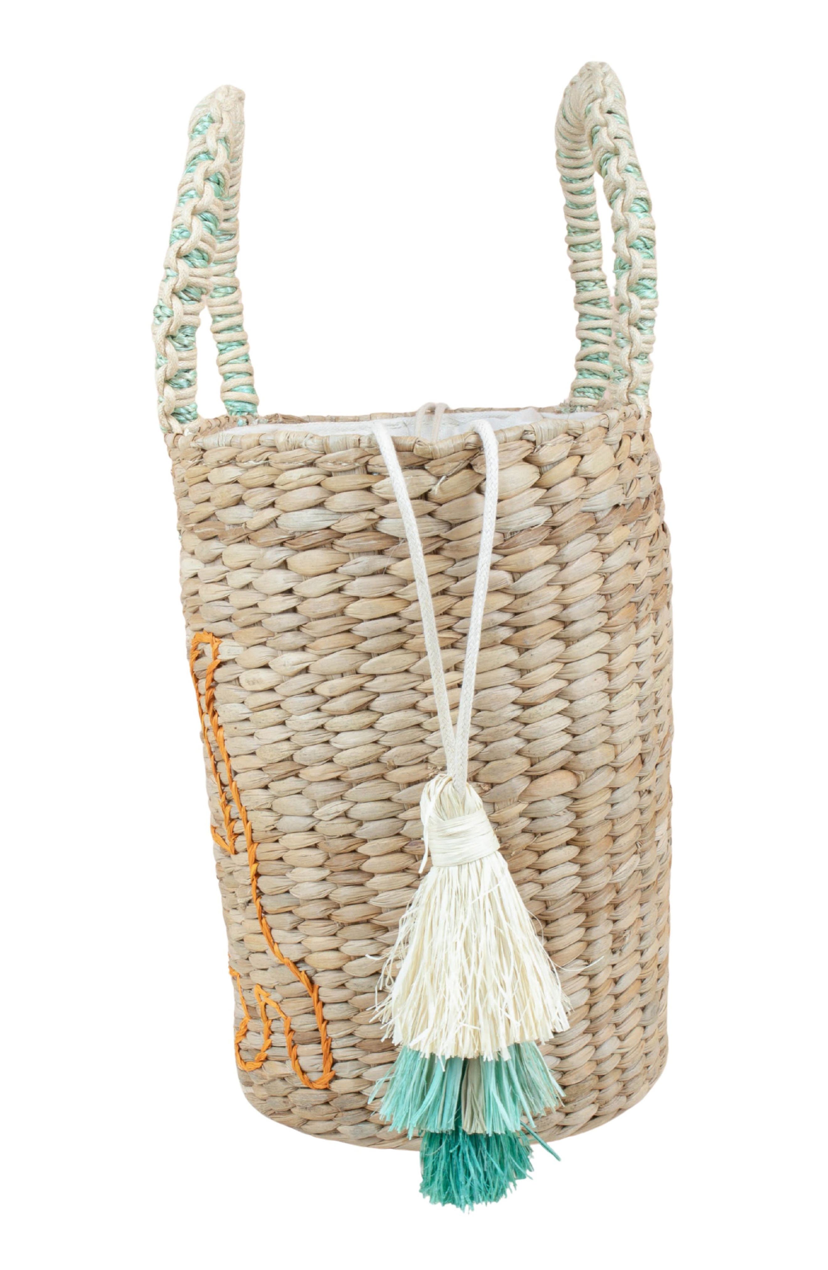 LIKHA Cat Embroidered Tote Bag, Alternate, color, Natural