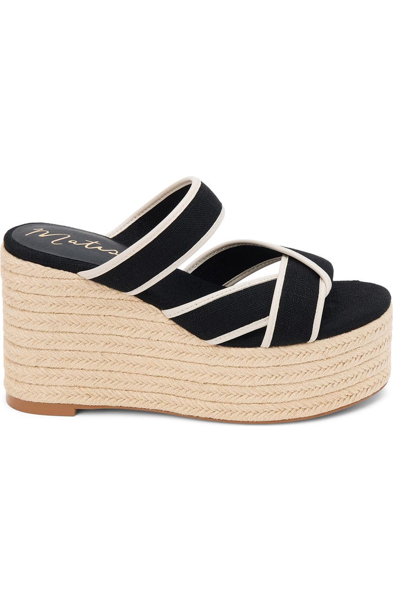 Matisse Palm Beach Platform Wedge Sandal, Alternate, color, Black