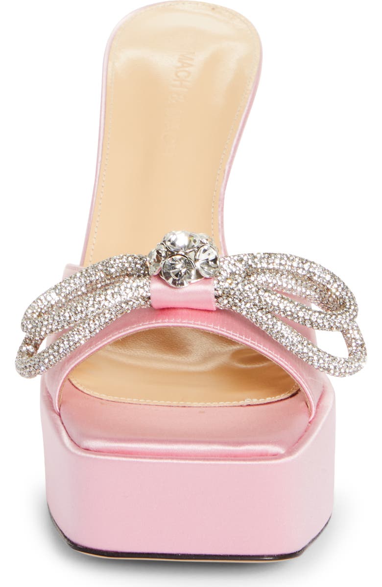 Mach & Mach Double Bow Platform Slide Sandal, Alternate, color,