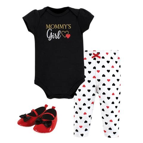 Cotton Comfort 3Pk Bodysuit, Pants, and Shoes (Baby)