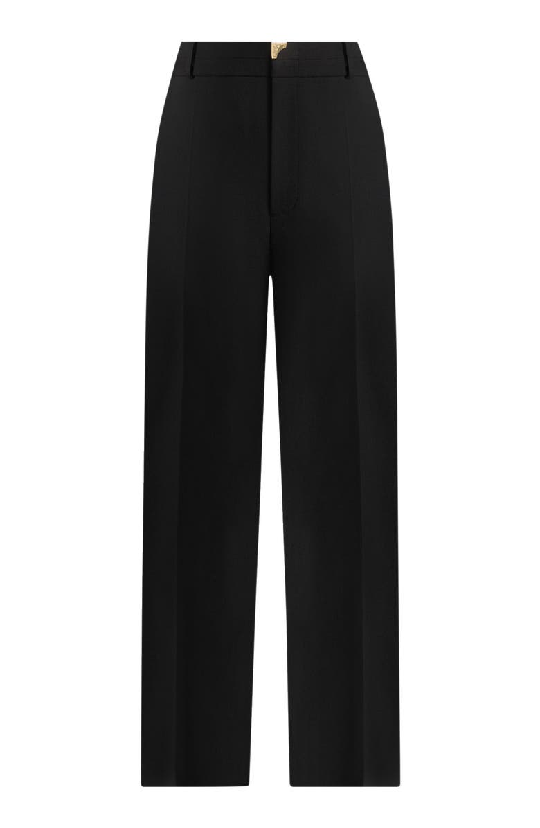 Manière De Voir Doria Tailored Trousers With Waistband Detail, Alternate, color, Black