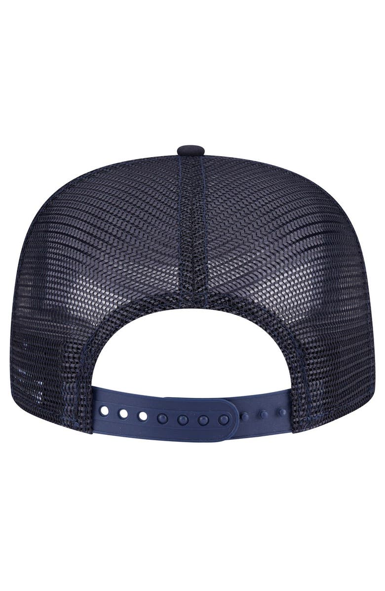 New Era Men's New Era Navy New York Yankees Seeing Diamonds A-Frame Trucker 9FIFTY Snapback Hat, Alternate, color, Navy