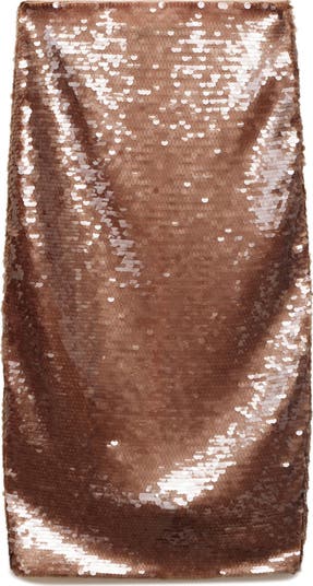 Sequin Midi Skirt