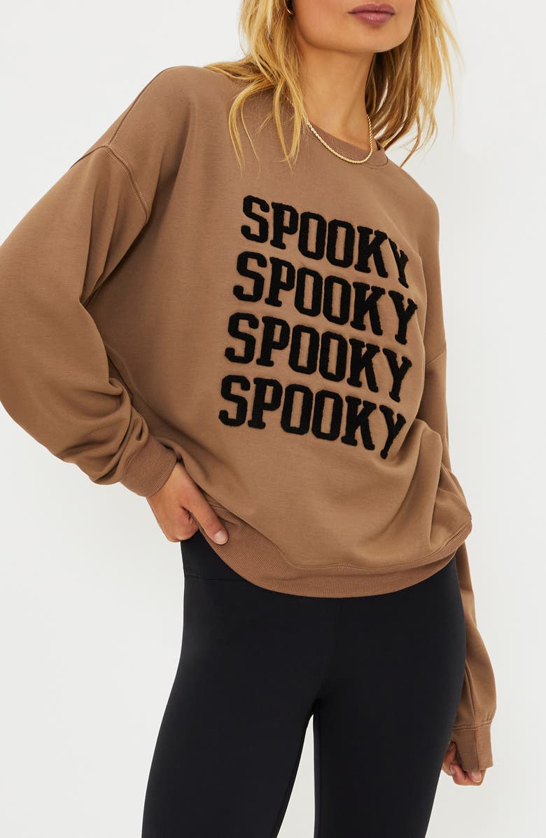 Beach Riot Devyn Spooky Oversized Sweatshirt, Alternate, color, Spooky Dusk