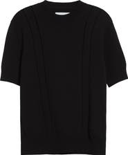 Jil Sander Pointelle Knit Wool & Cotton Sweater