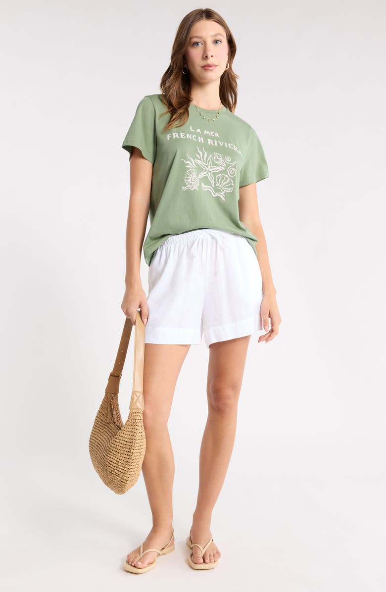 1901 Crewneck Graphic T-Shirt, Alternate, color, Green Pink French Riviera
