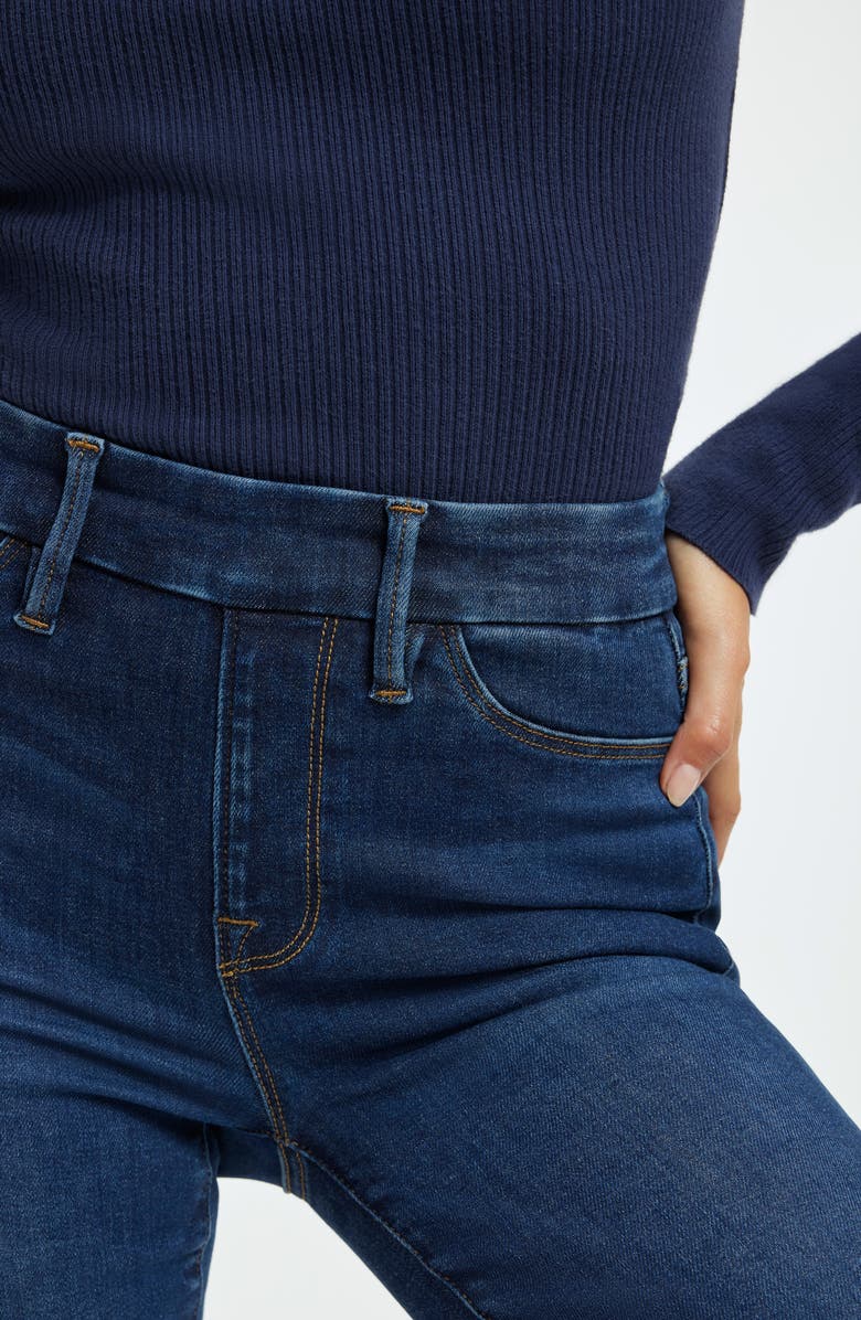 Good American Pull-On Straight Leg Jeans, Alternate, color, 