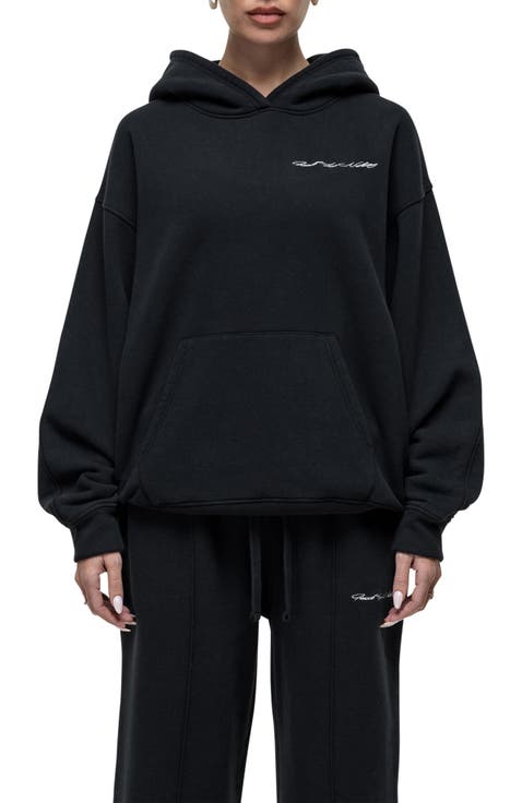 Scribble Black Pullover Hoodie