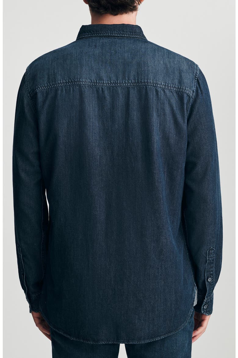Bill Tencel Lyocell & Organic Cotton Button-Up Shirt, Alternate, color, DEEP BRUSHED AIR-LIT