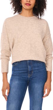 Vince Camuto Exposed Seam Crewneck Sweater