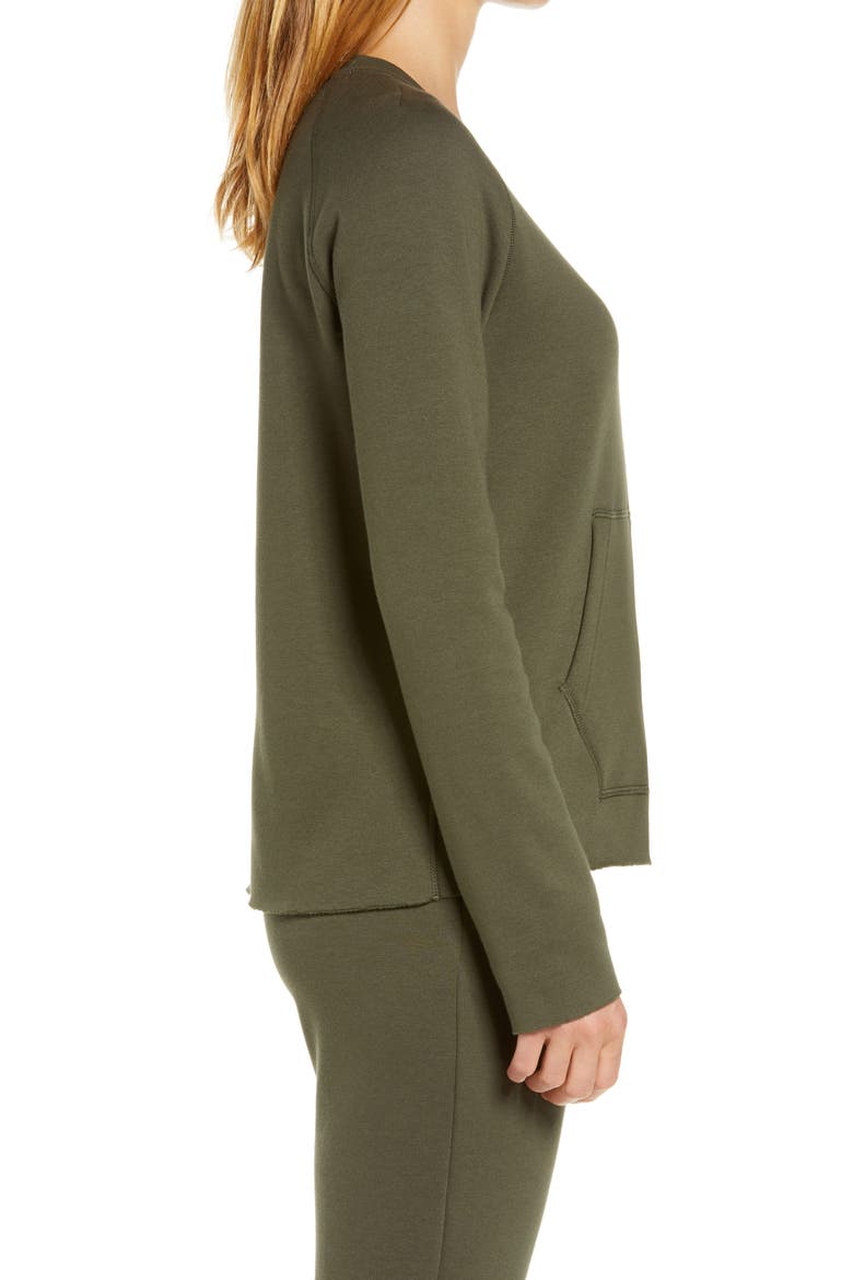 Hallidie Fleece Pullover, Alternate, color, OLIVE