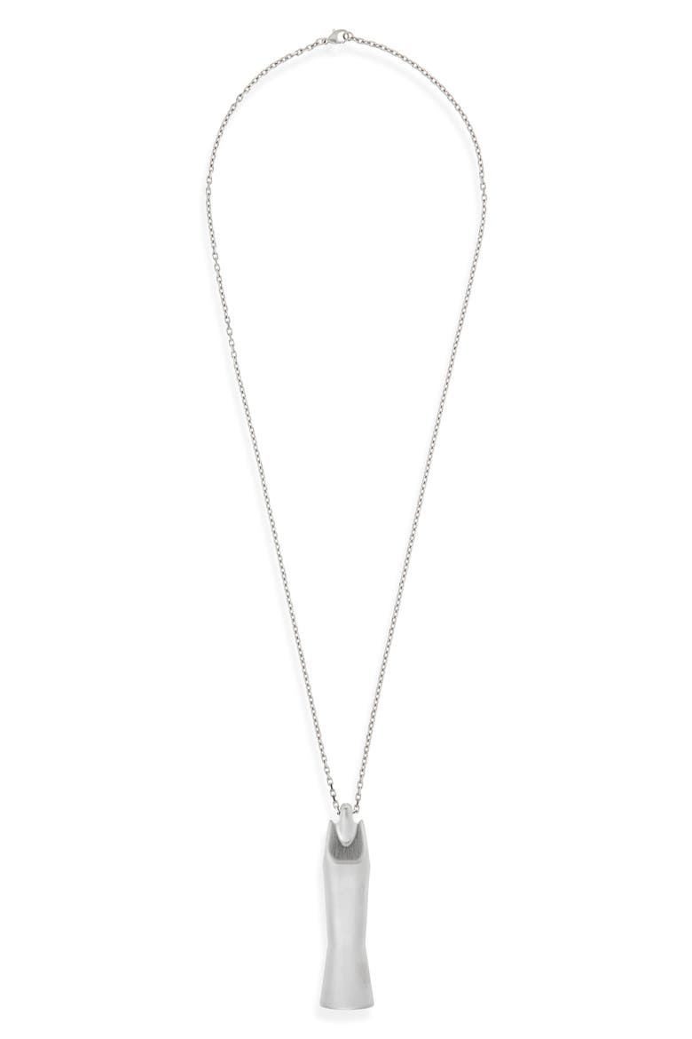 Mega Sister Pendant Necklace, Main, color, PALLADIUM