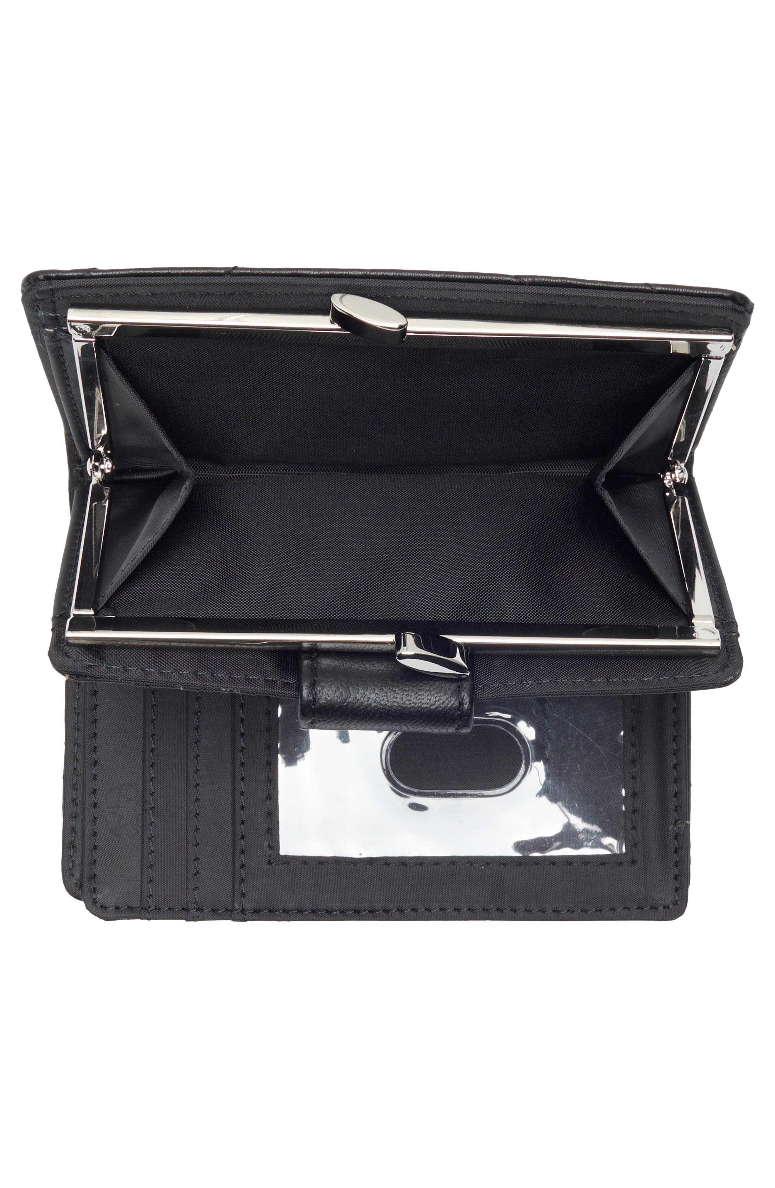 MUNDI SMALL LEATHER GOODS Quilted Card Holder, Alternate, color, Black